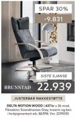 Skeidar Brunstad Delta Motion Wood tilbud
