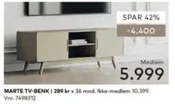 Skeidar Marte Tv-benk tilbud