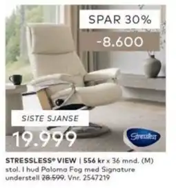 Skeidar Stressless View tilbud