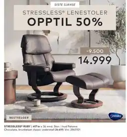 Skeidar Stressless® lenestoler tilbud