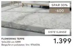 Skeidar Flowering teppe tilbud