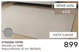 Skeidar Stranda teppe tilbud