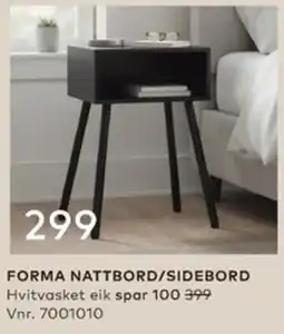 Skeidar Forma nattbord/sidebord tilbud