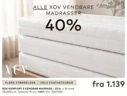 Skeidar Xov vendbare madrasser tilbud