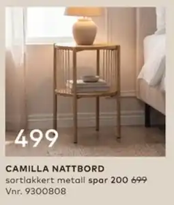 Skeidar Camilla nattbord tilbud