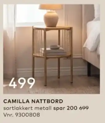Skeidar Camilla nattbord tilbud