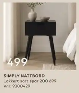 Skeidar Simply nattbord tilbud