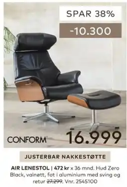Skeidar Conform Air Lenestol tilbud