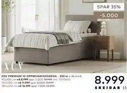 Skeidar Xov premium 10 oppbevaringsseng tilbud