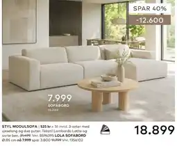 Skeidar Styl modulsofa tilbud