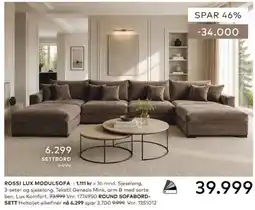 Skeidar Rossi Lux Modulsofa tilbud