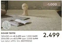 Skeidar Dover teppe tilbud