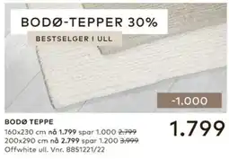 Skeidar Bodø teppe tilbud