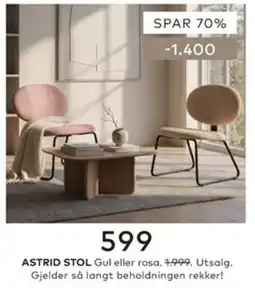 Skeidar Astrid Stol tilbud