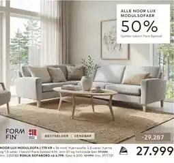 Skeidar Noor Lux Modulsofa tilbud