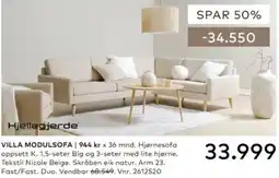 Skeidar Villa Modulsofa tilbud