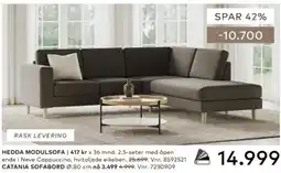 Skeidar Hedda modulsofa tilbud