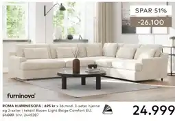 Skeidar Roma hjørnesofa tilbud