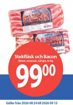 MaxiMat Charlottenberg Längta Stekfläsk och Bacon tilbud