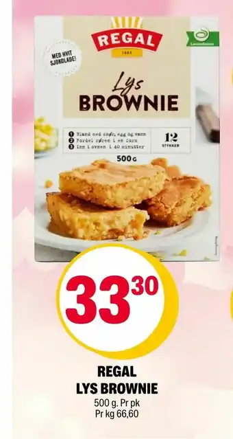 Coop Extra Regal lys brownie tilbud