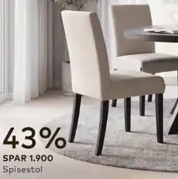 Skeidar Morgan stol tilbud