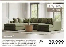 Skeidar Paso doble night modulsofa tilbud