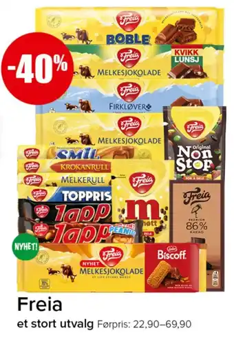 Freia et stort utvalg