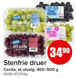 Spar Cevita stenfrie druer tilbud