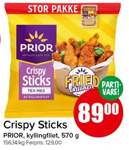 Spar Prior crispy sticks tex-mex tilbud