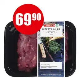 Spar Spar biffstrimler storfe tilbud