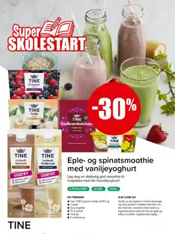 Spar Tine Eple- og spinatsmoothie med vaniljeyoghurt tilbud