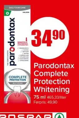 Spar Parodontax Complete Protection Whitening tilbud