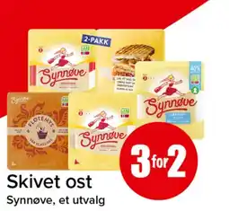Spar Synnøve skivet ost tilbud