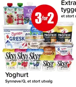 Spar Yoghurt Synnøve/Q tilbud