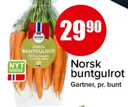 Spar Norsk Gartner buntgulrot tilbud