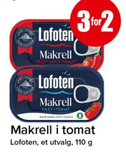 Spar Lofoten makrell i tomat tilbud