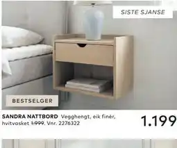 Skeidar SANDRA NATTBORD tilbud