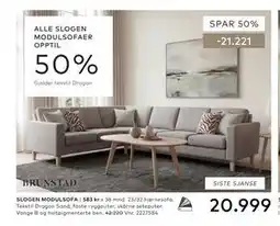 Skeidar SLOGEN MODULSOFA tilbud