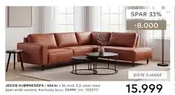 Skeidar JESSIE HJØRNESOFA tilbud