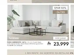 Skeidar ROMA HJØRNESOFA tilbud