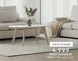 Skeidar TREND SOFABORD tilbud