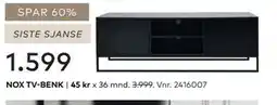 Skeidar NOX TV-BENK tilbud