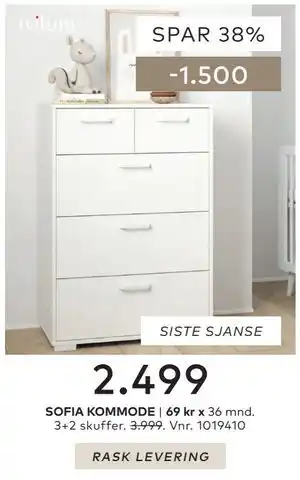 Skeidar SOFIA KOMMODE tilbud