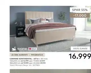 Skeidar CORINNE KONTINENTAL tilbud