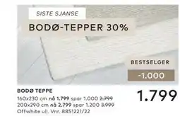 Skeidar BODØ TEPPE tilbud