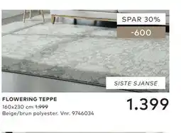 Skeidar FLOWERING TEPPE tilbud