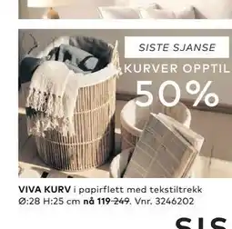 Skeidar VIVA KURV tilbud