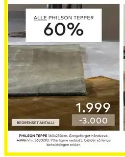 Skeidar PHILSON TEPPE tilbud