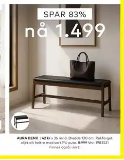 Skeidar AURA BENK tilbud