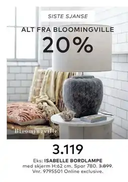 Skeidar ALT FRA BLOOMINGVILLE tilbud